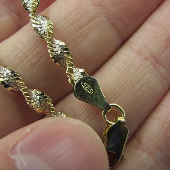 18" Sterling Silver Hand Wrapped Quartz & Purple Stone Necklace Vintage - Picture 4 of 6